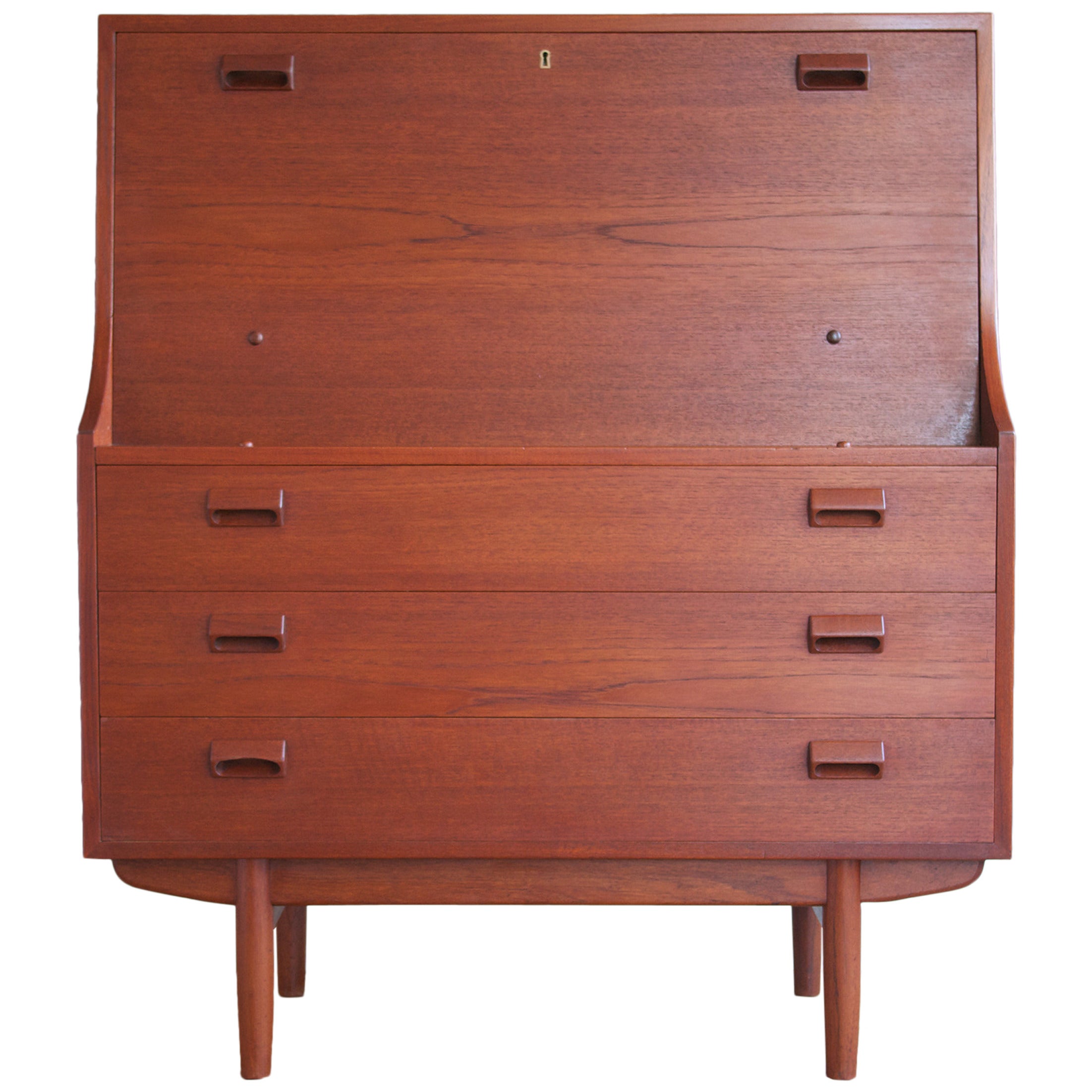 Teak Secretary Desk by Børge Mogensen for Søborg Møbelfabrik