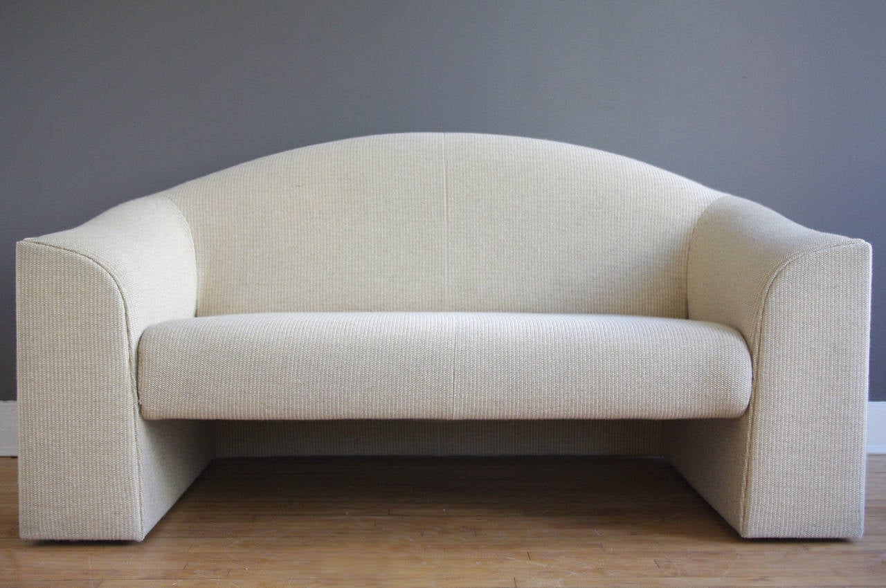 A very well made loveseat designed by Walter Knoll for Brayton International, circa 1980.