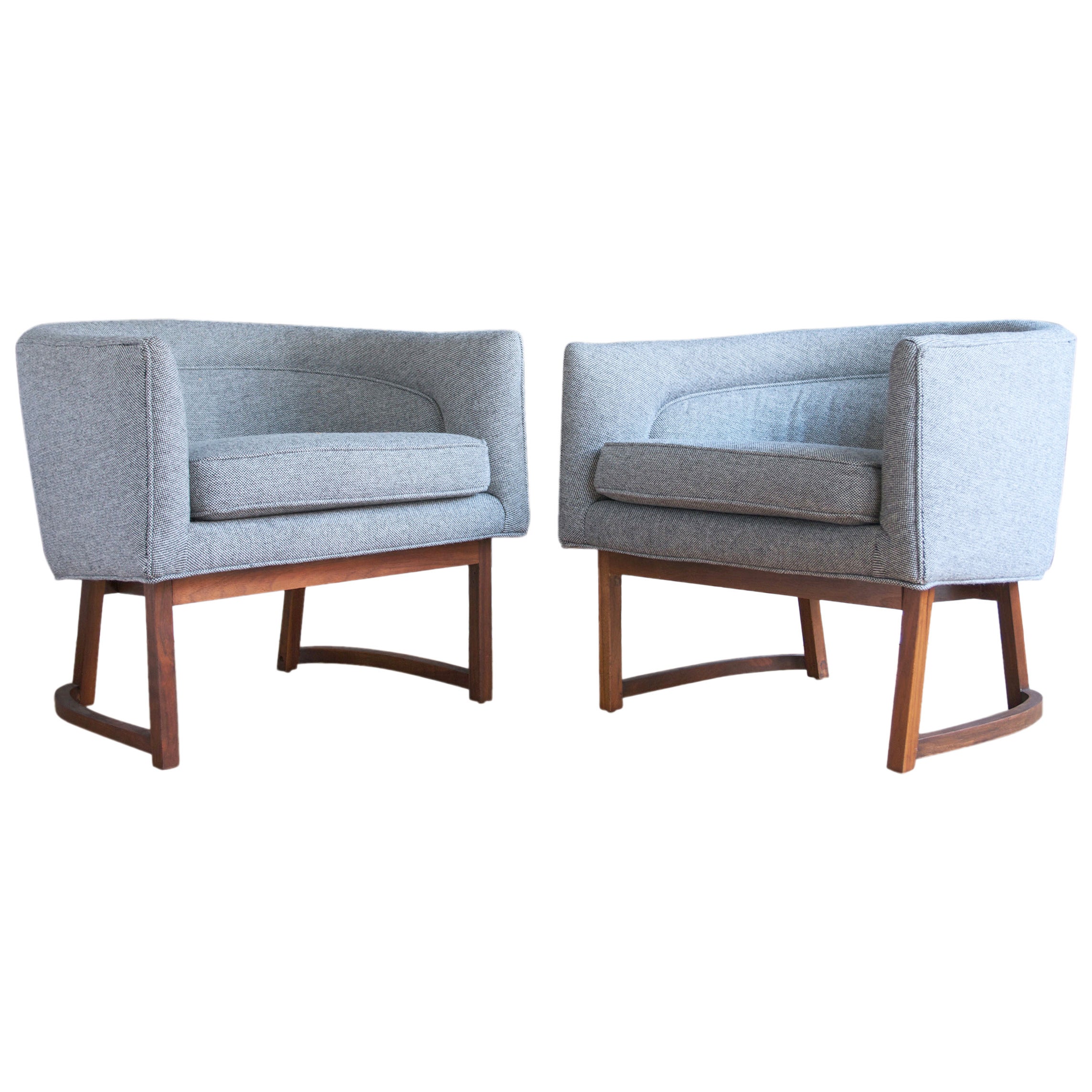 Pair of Tub Chairs by Milo Baughman