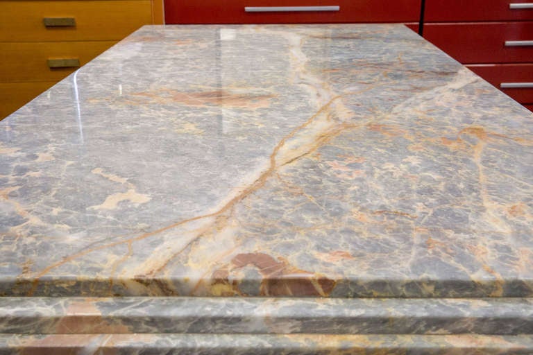 Mid-Century Modern Monumental Italian Marble Dining Table