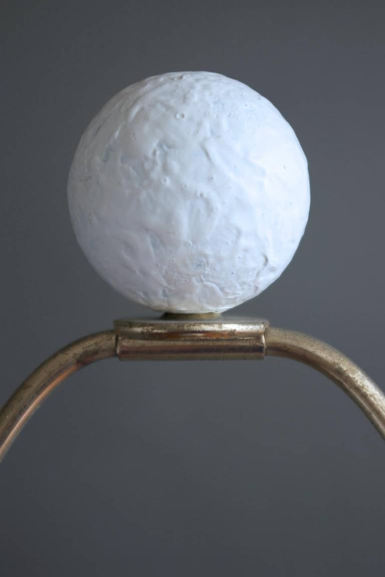 Sculptural Plaster Table Lamp In Excellent Condition In Cambridge, MA
