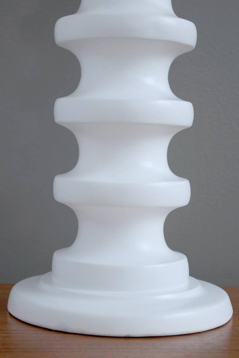 Sculptural Plaster Table Lamp 1