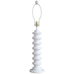 Sculptural Plaster Table Lamp