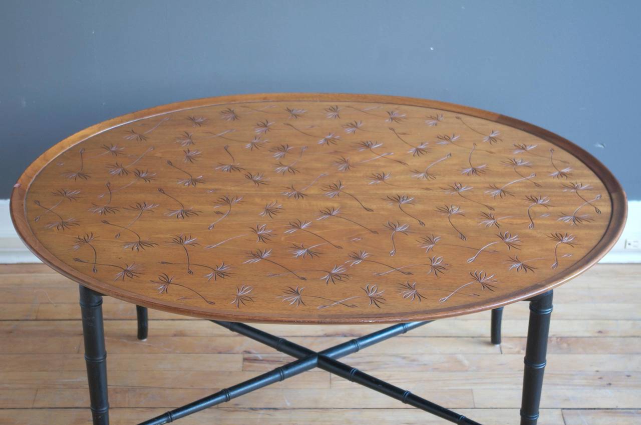 American Mahogany Coffee Table by Kittinger For Sale