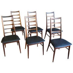 Set of Six Niels Koefoed Danish Rosewood Dining Chairs
