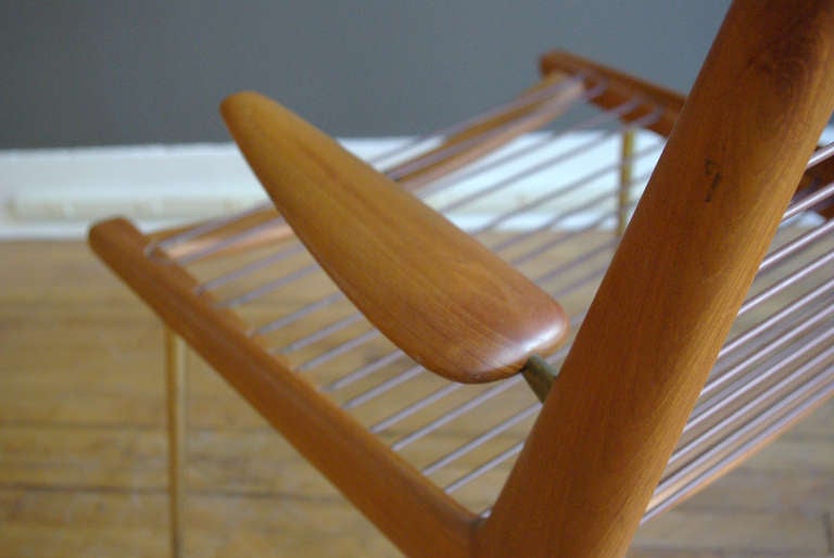 Pair of Peter Hvidt & Orla Mølgaard Nielsen Boomerang Chairs In Excellent Condition In Cambridge, MA