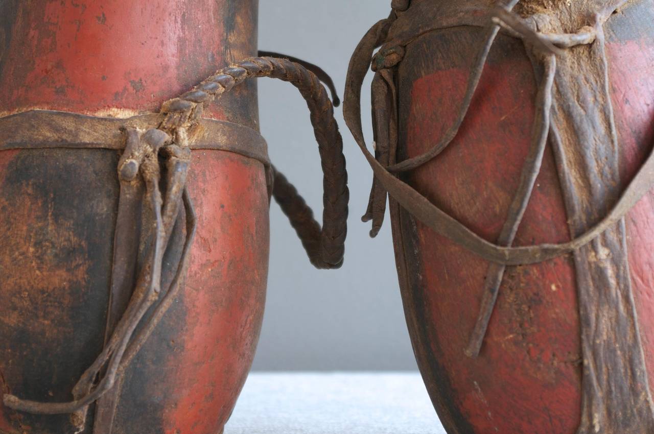Pair of Oromo Wood Vessels from Ethiopia In Good Condition In Cambridge, MA