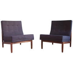 Pair of Florence Knoll Slipper Chairs