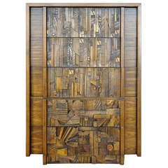 Lane Brutalist Dresser in the Style of Paul Evans