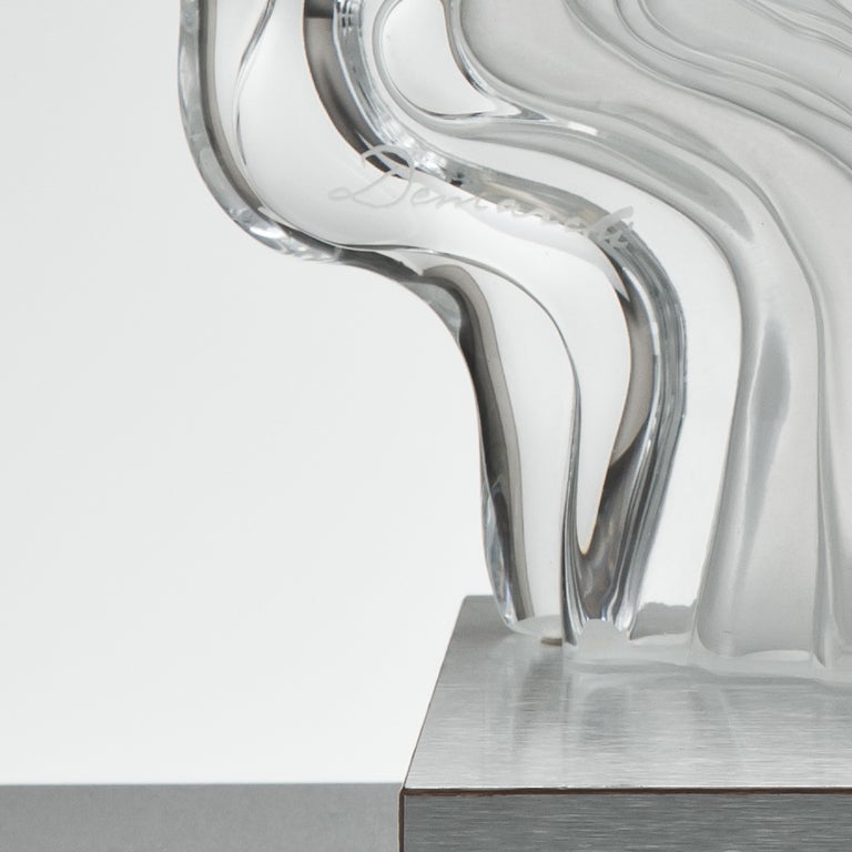 Daum L'Homme Arborescent by Jean Pierre Demarchi Glass Sculpture 1978 In Excellent Condition In London, GB