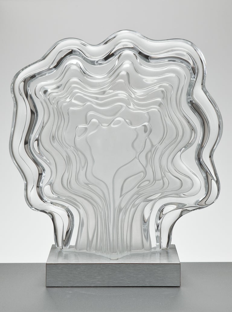 Late 20th Century Daum L'Homme Arborescent by Jean Pierre Demarchi Glass Sculpture 1978
