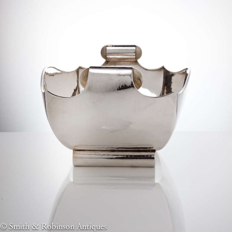 Mid-20th Century Rare Silver Bowl by Roel Citroen, Dutch, circa 1930-1935