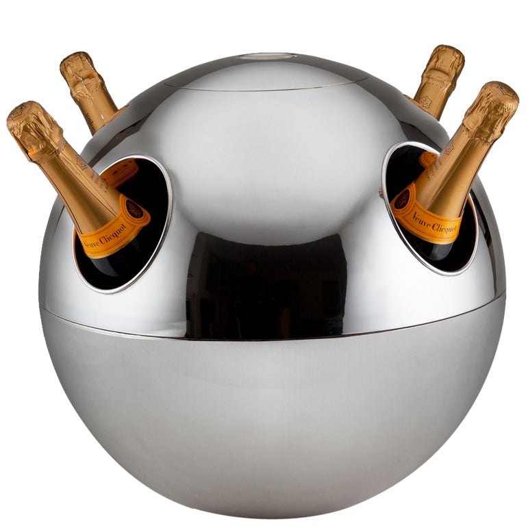 Impressive Spherical Champagne Cooler by Teghini
