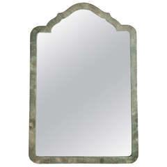 Elegant Shagreen French Art Deco Table Mirror, circa 1930 2