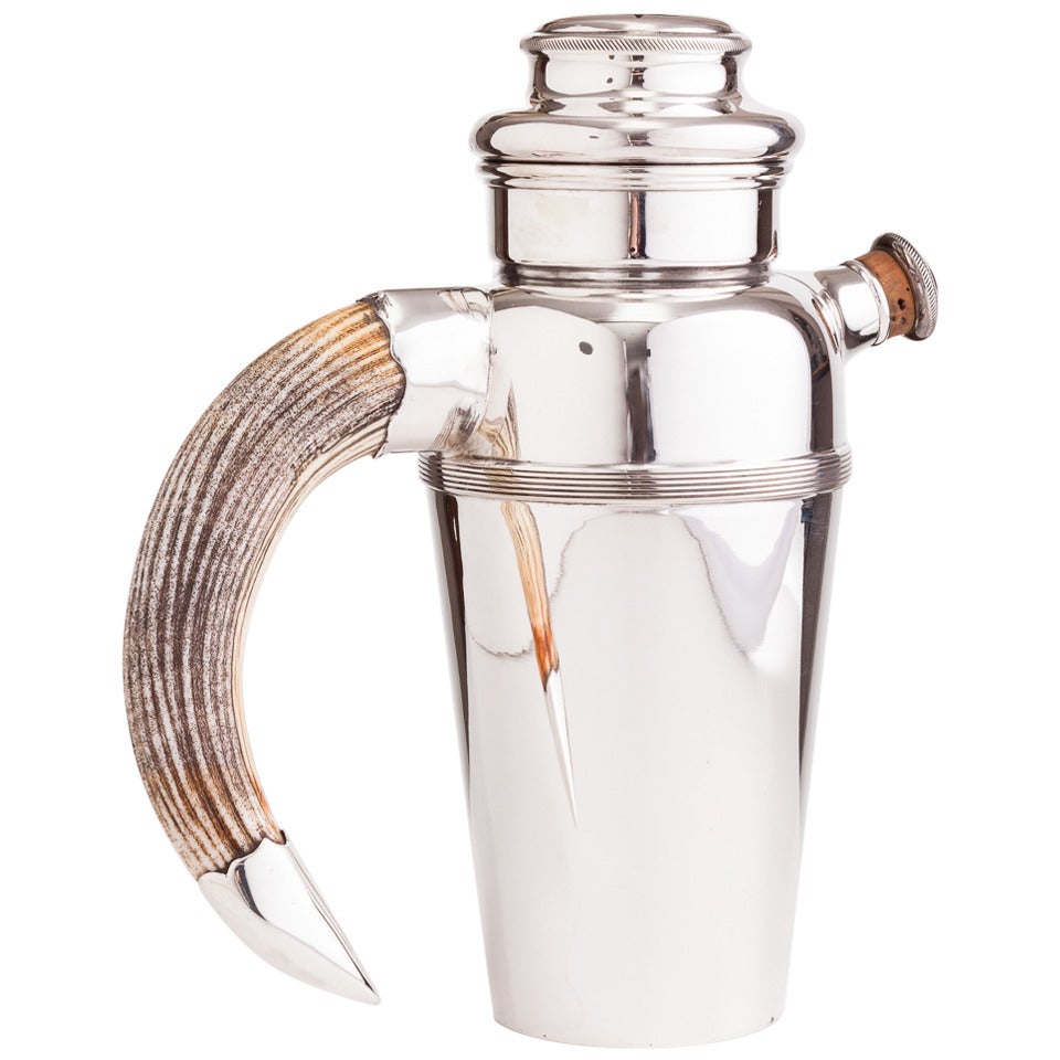 Impressive Art Deco Cocktail Shaker by Hukin 
Heath, English, circa 1930
