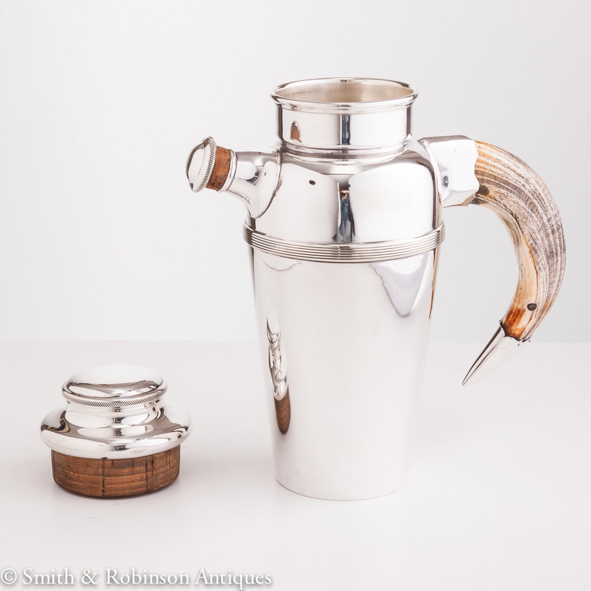 Impressive Art Deco Cocktail Shaker by Hukin & Heath, English, circa 1930
