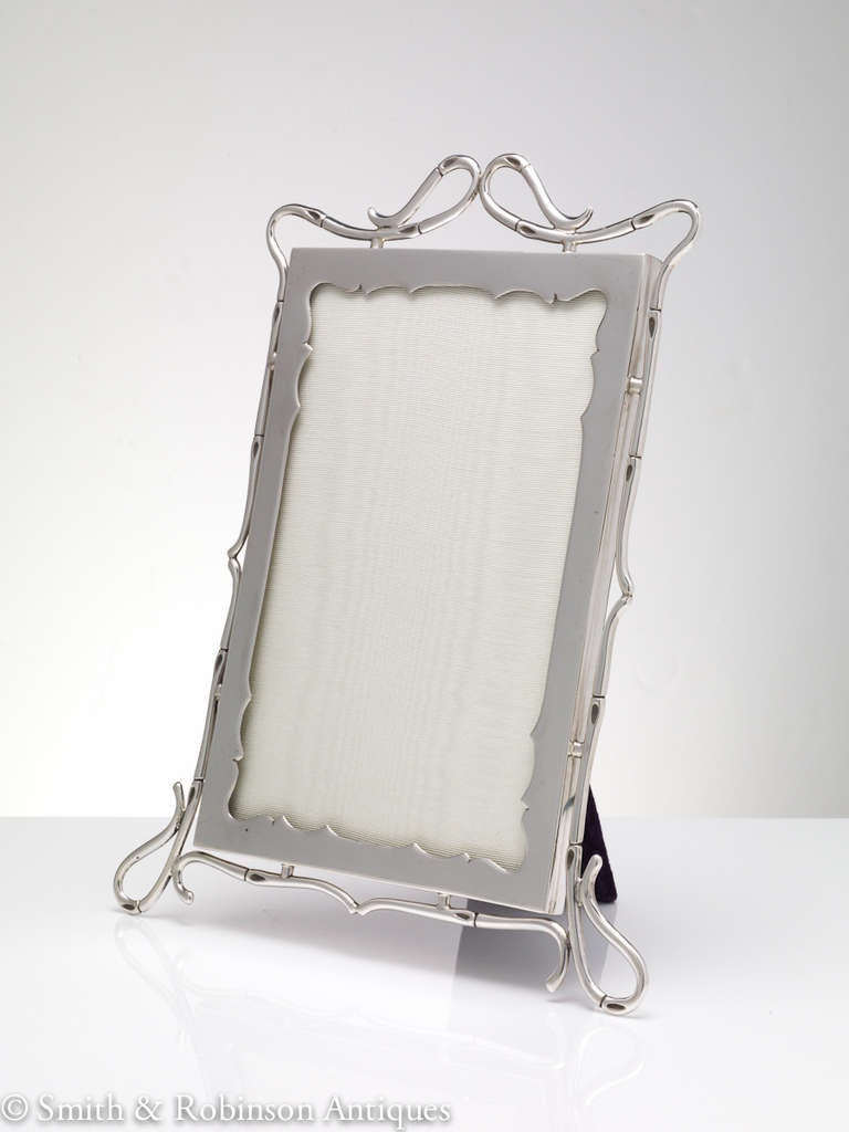 British Superb Quality Pair of Unusual Silver Picture Frames, London 1905