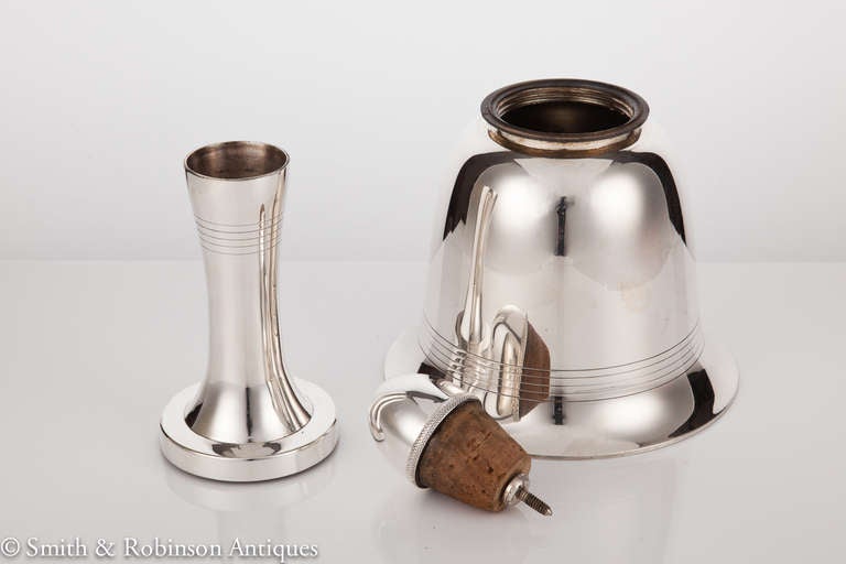 Mid-20th Century Novelty Bell Cocktail Shaker by Asprey & Co. London, 1935