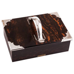 Fine Quality Coromandel and Silver Cigar Box by Mappin & Webb, London, 1904