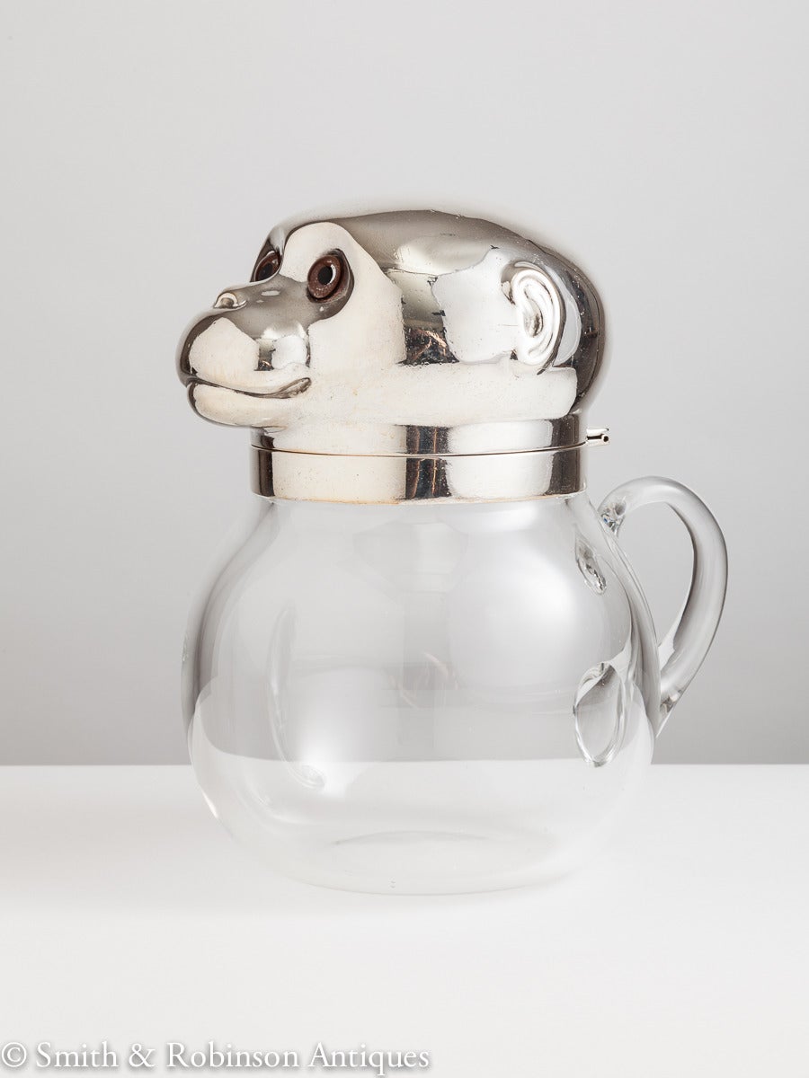 Austrian Hinged Ice Bucket in the Form of a Monkey, Austria circa 1920
