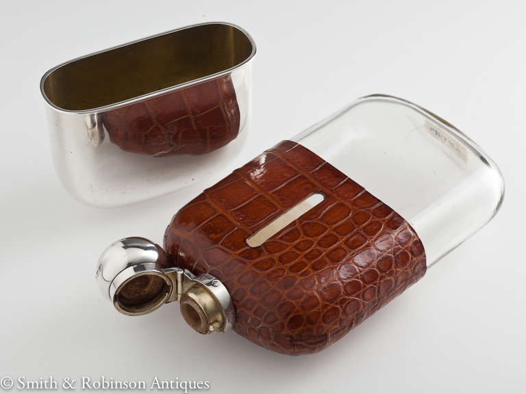Large and Impressive Hip Flask by Maker Aide Bros., London 1896 3