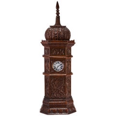 Antique Indian Carved Tower Watch Holder India, 1895