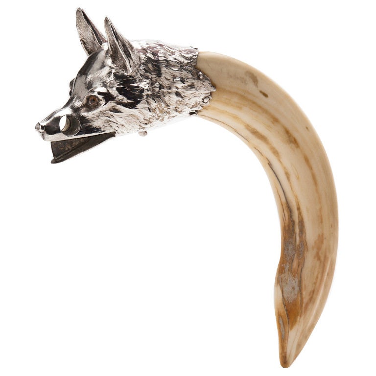 Cigar Cutter in the Form of a Fox's Head c.1910