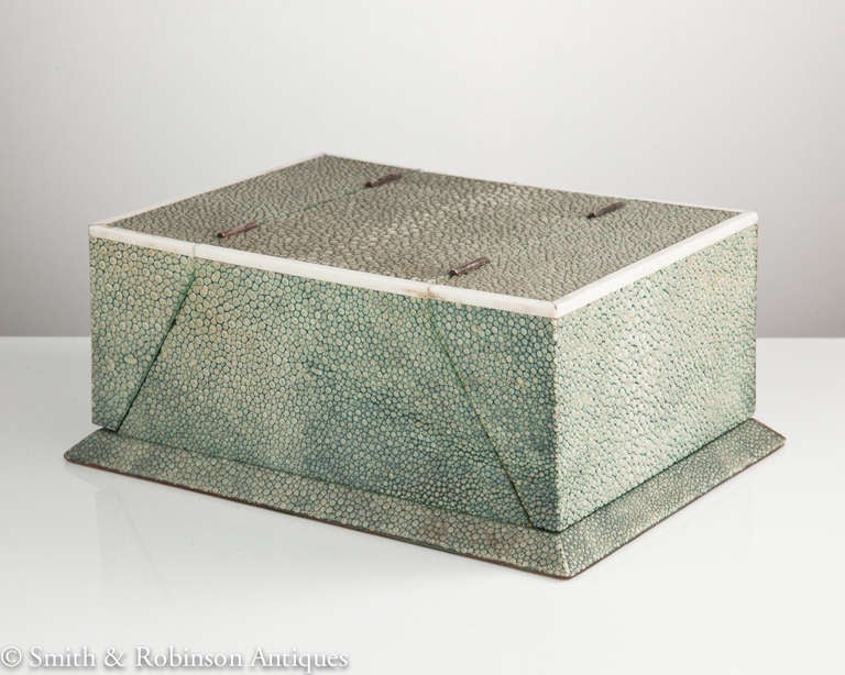 A very unusual Art Deco Shagreen Card & Bridge Box with original cards & markers, England c.1930

We are always adding to our 1stdibs catalogue so be sure to add us to your favourite dealers & visit our storefront