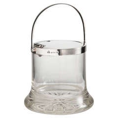 An Unusual Glass & Silver Preserve Pot by Elkington & Co. Birmingham 1916