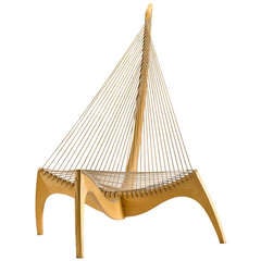 Danish Harp Chair by Jorgen Hovelskov Denmark c.1968