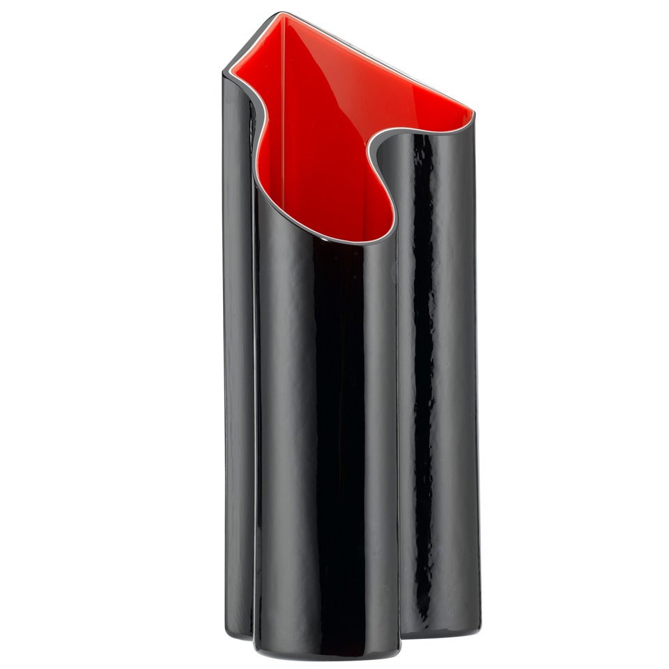 Exceptional "Kelo" Vase by Timo Sarpaneva for Venini Italy c.1990