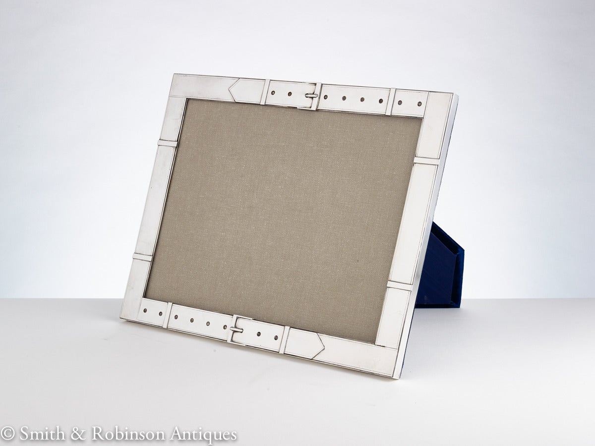 Art Deco Silver Picture Frame by Makers Cartier, circa 1930 at 1stDibs
