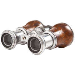Great Pair of Vintage Binoculars in their Original Leather Case c.1910