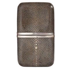 Sophisticated Shagreen Cigar Case French c.1930-35