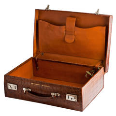 Antique Superb Attaché Case In Unused Condition by Makers Greaves c.1920