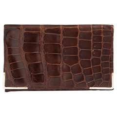 Sophisticated Crocodile Leather Wallet London 1955