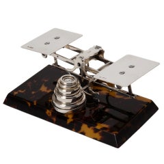 Rare English Tortoiseshell & Silver Postal Scales