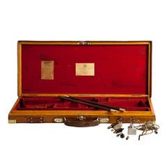 Beeindruckende Vintage Purdy Gun Case um 1900