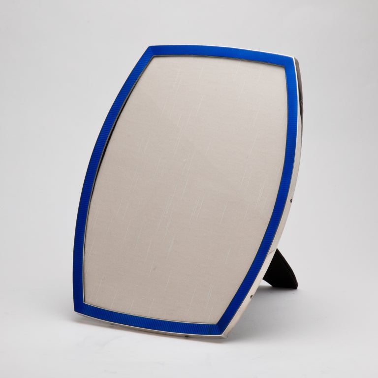Art Deco Royal Blue Enamel Frame at 1stdibs