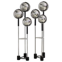 Spectacular Pair of Moon Floor Lamps