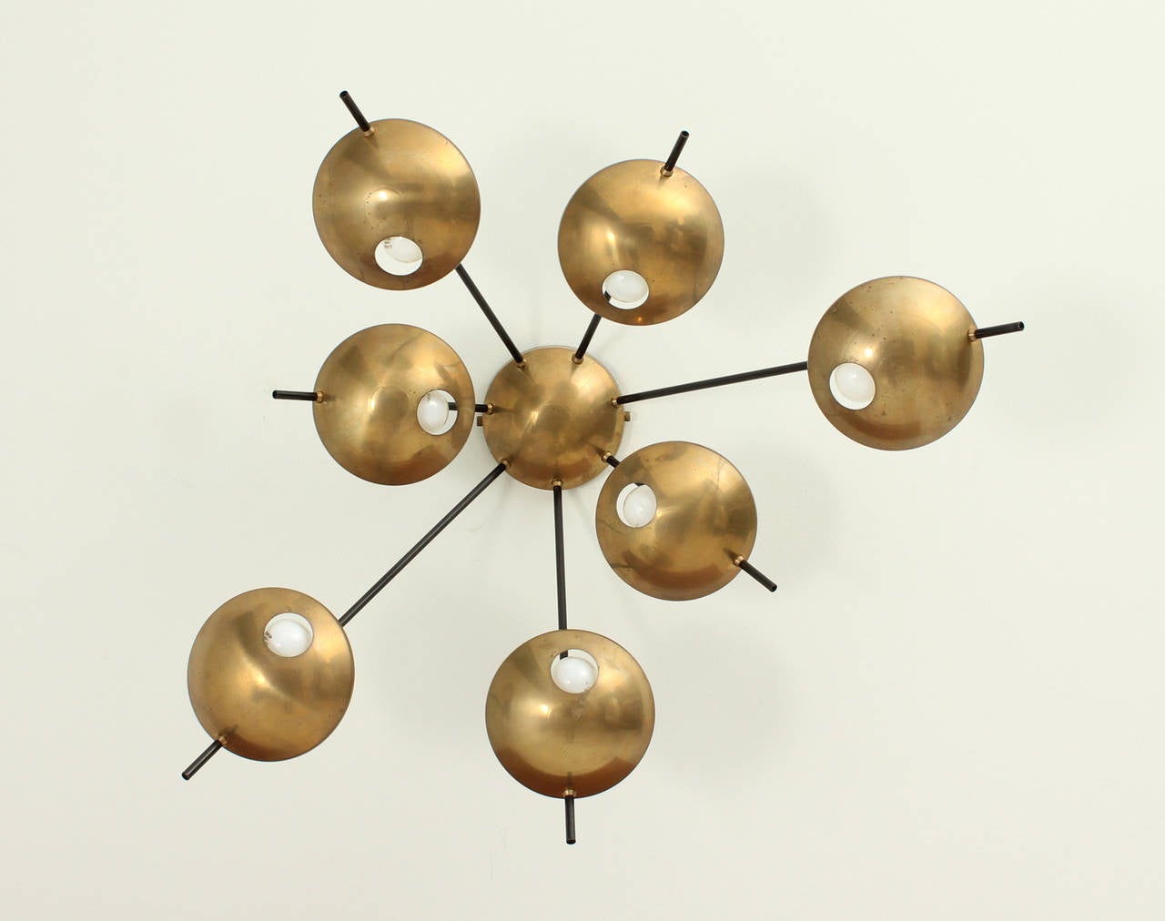 Mid-Century Modern Wall or Ceiling Chandelier by Stilnovo