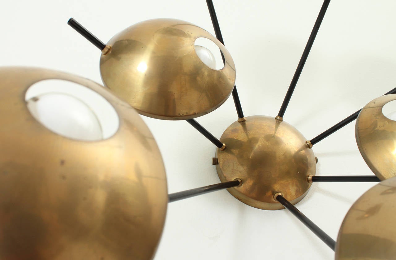 Mid-20th Century Wall or Ceiling Chandelier by Stilnovo