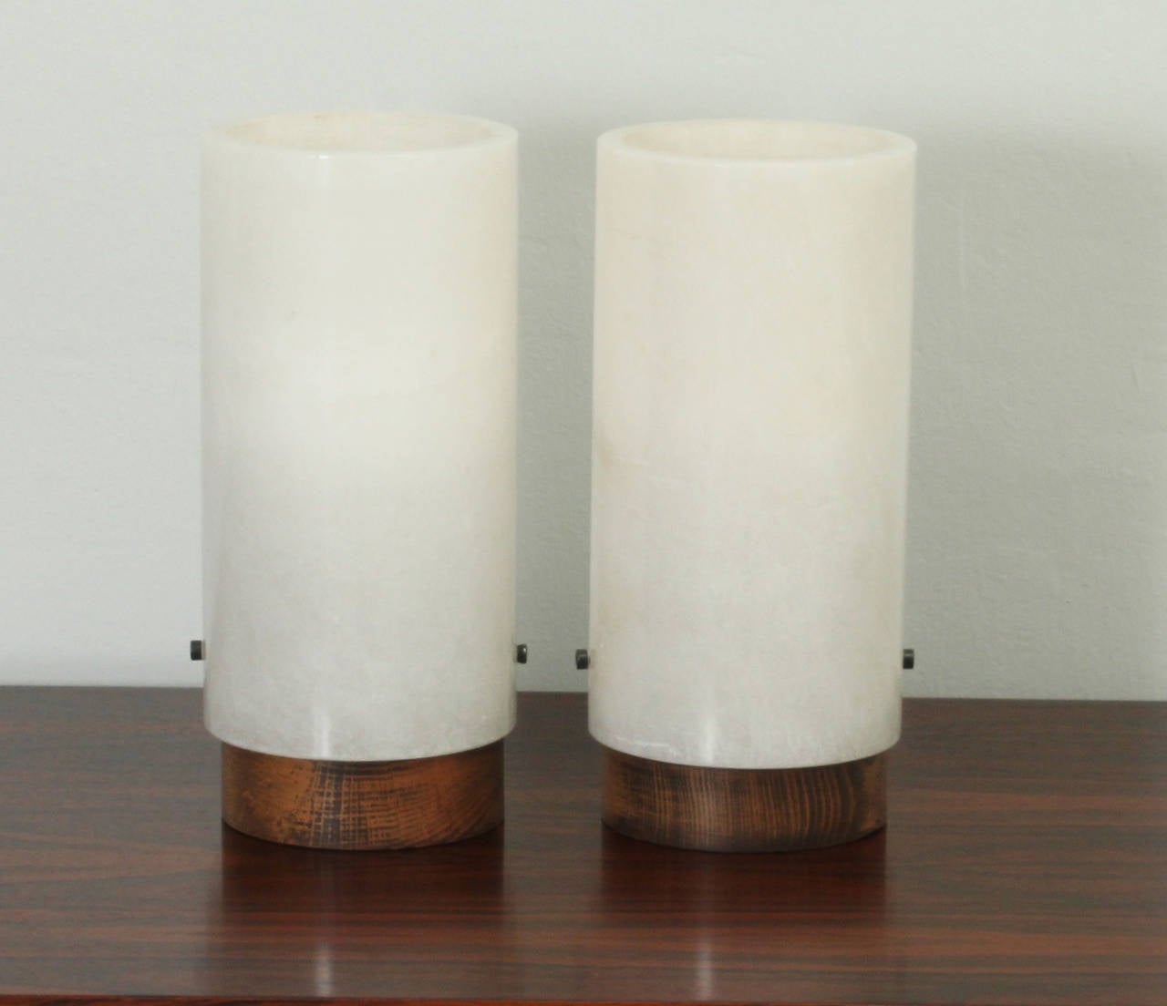 Pair of Alabaster Table Lamps by Escarba, Spain, 1960's