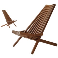 Danish Folding Easy Chairs