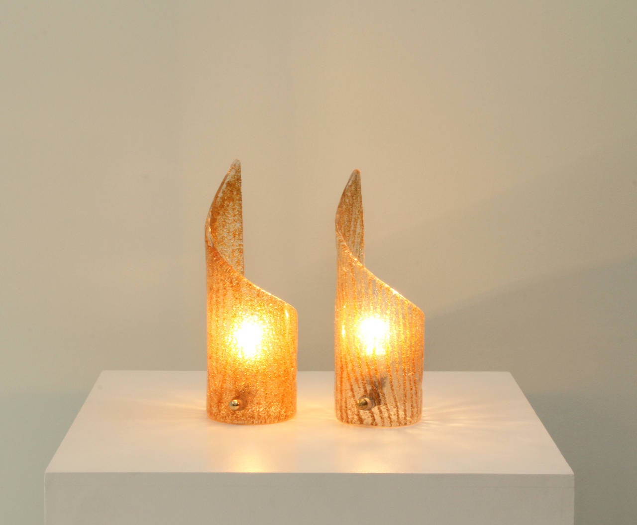 Pair of Murano Table Lamps For Sale 1
