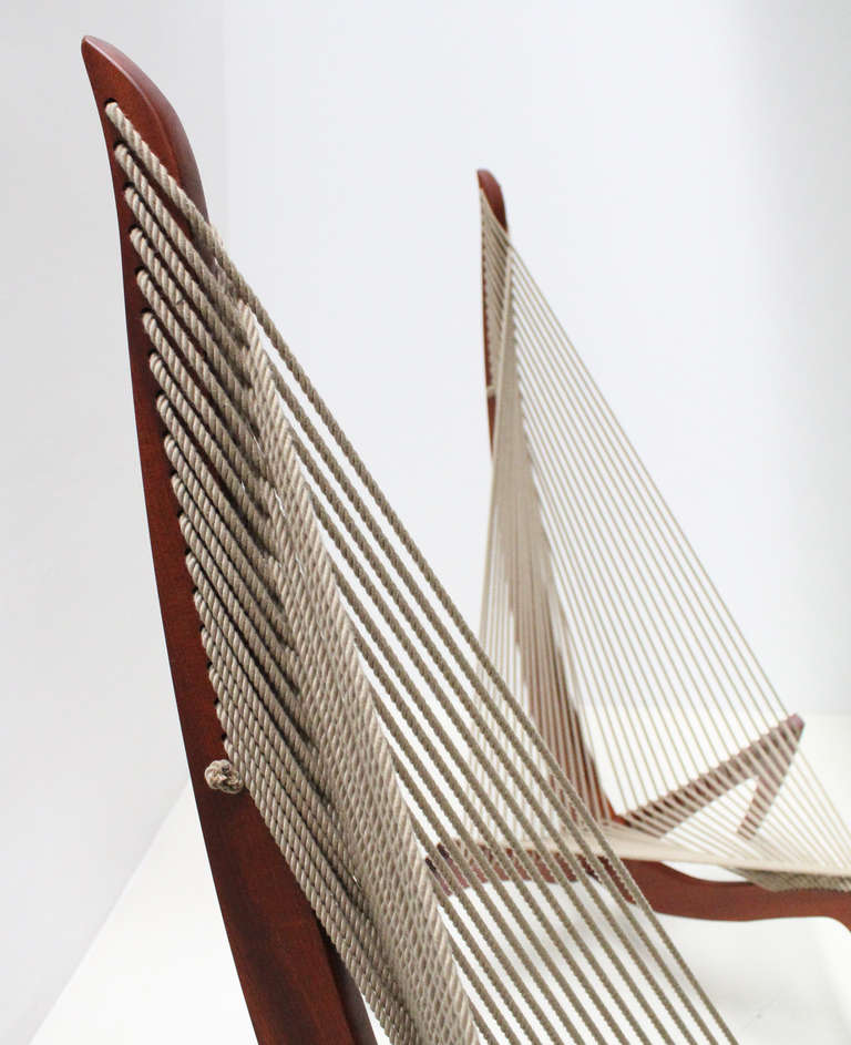 Mid-Century Modern A Pair Of Harp Chairs by J. Høvelskov