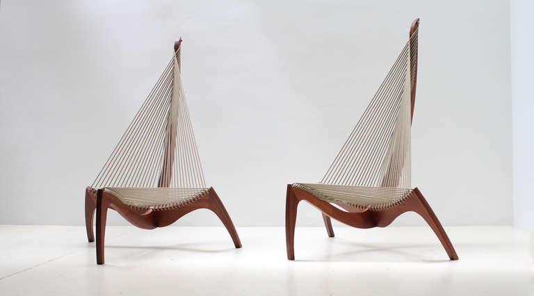 A Pair Of Harp Chairs by J. Høvelskov 3