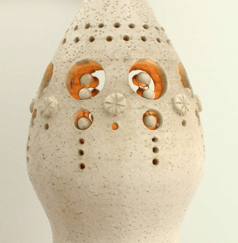 Mid-20th Century Large Ceramic Lamp by Georges Pelletier