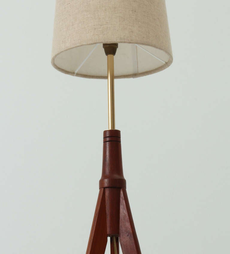 Mid-Century Modern Scandinavian Tripod Floor Lamp