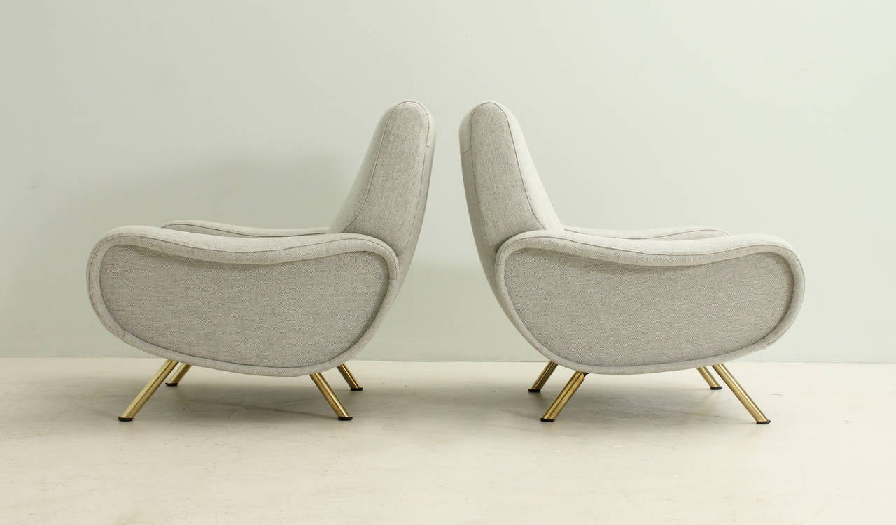 Pair of Lady Armchairs by Marco Zanuso 1